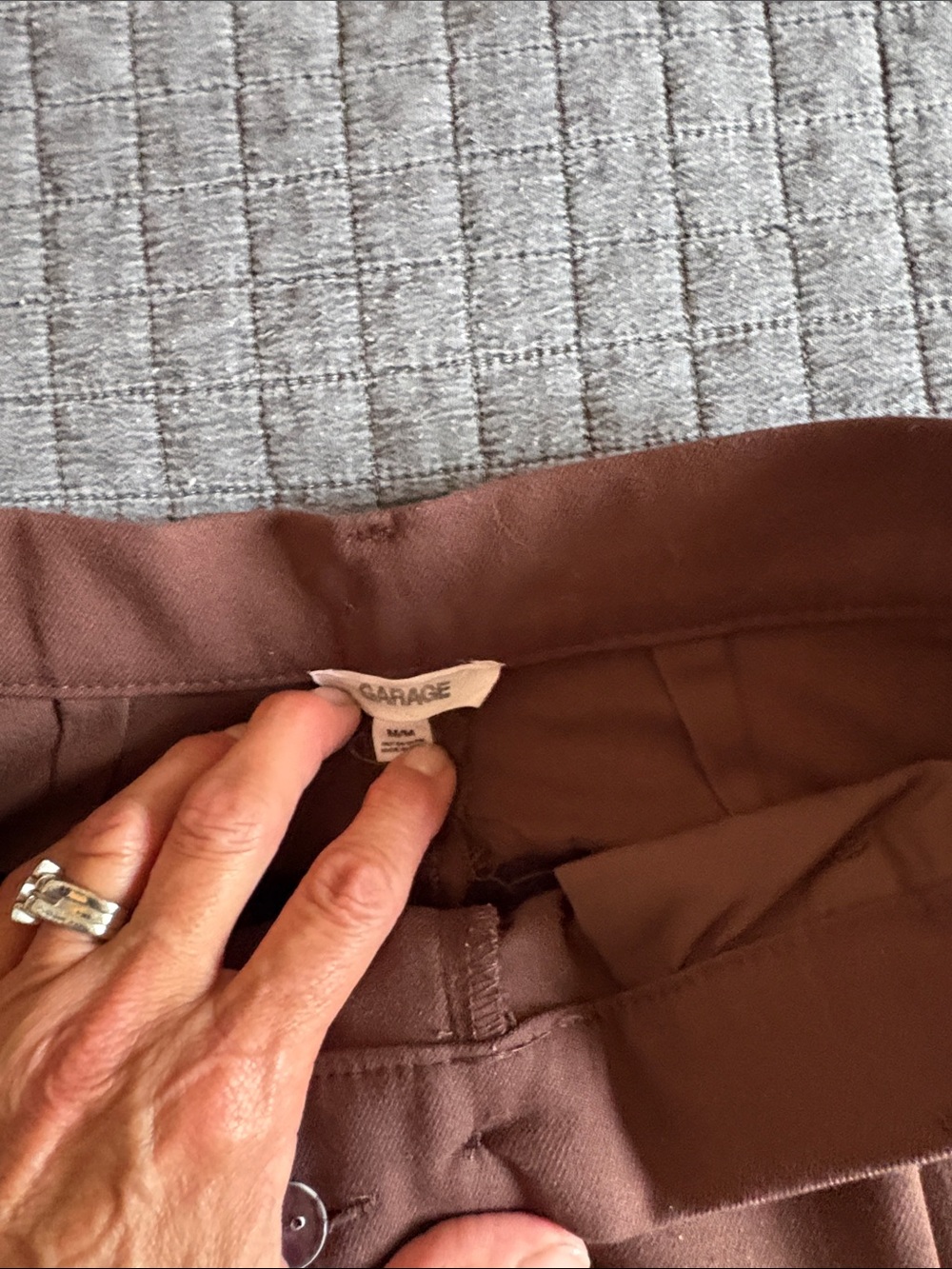 Garage Women's Brown Straight-Leg Trousers - Picture 3 of 7